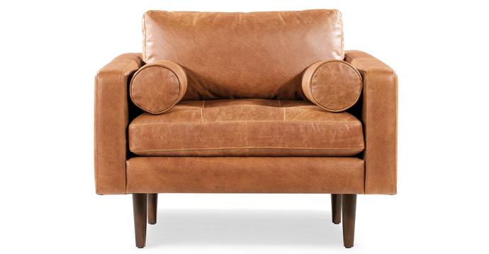 Cognac Tan/Sloped Armrest/Single