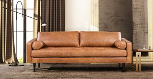 Cognac Tan/Sloped Armrest