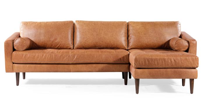 Cognac Tan/Sloped Armrest