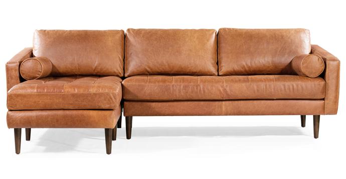 Cognac Tan/Sloped Armrest