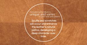 Cognac Tan/Sloped Armrest