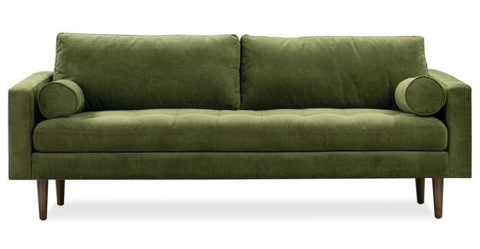Distressed Green Velvet