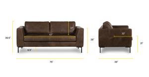Brown Stone/Black, dimensions