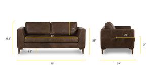 Brown Stone/Walnut, dimensions