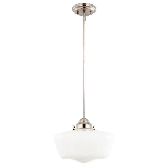 Satin Nickel / White