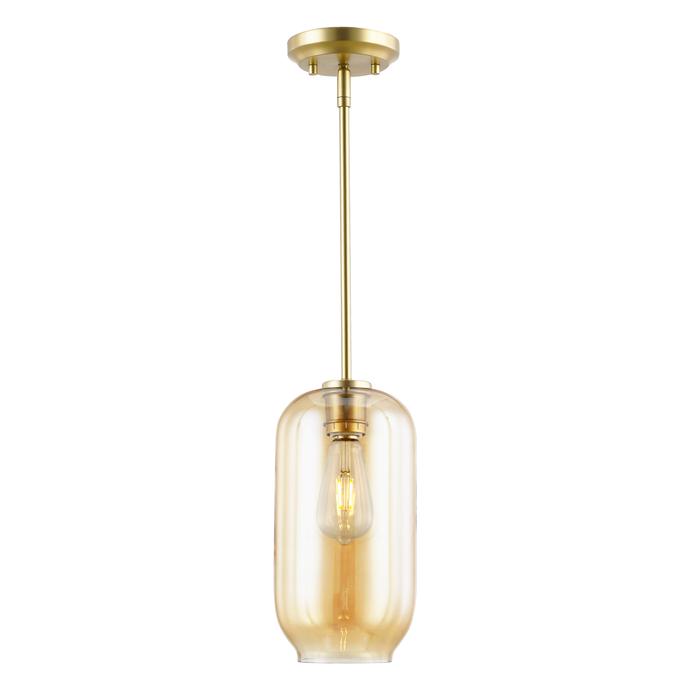 Brushed Brass/Amber