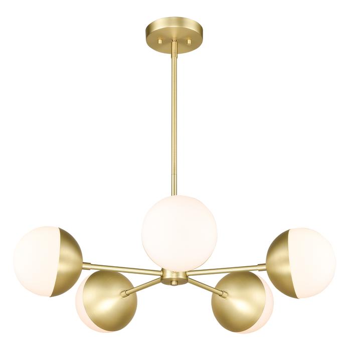 Brushed Brass/White