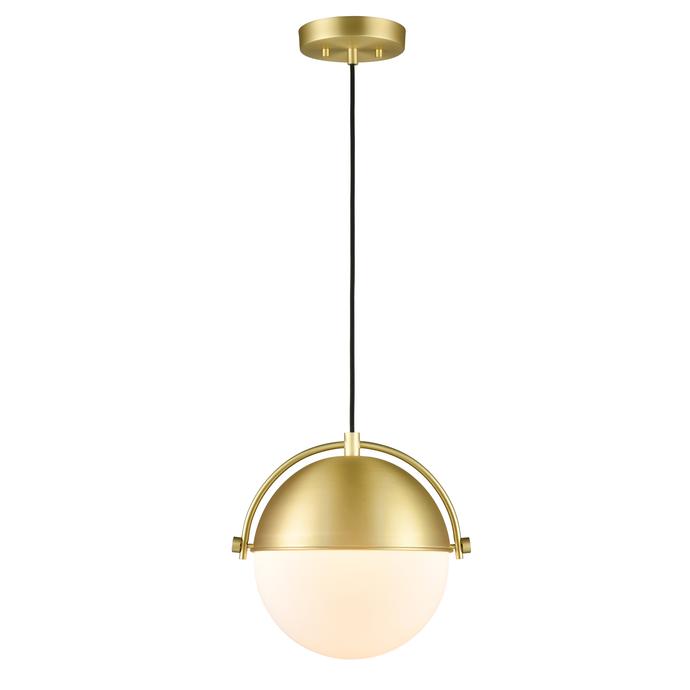 Brushed Brass/White