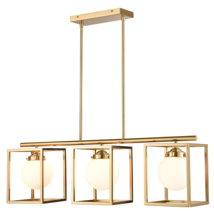 Brushed Brass/White