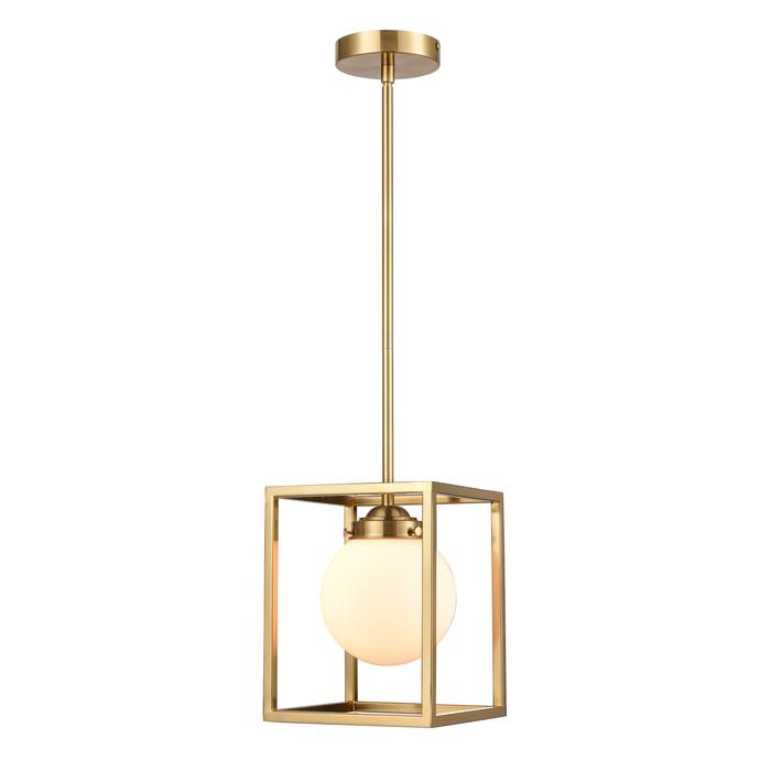 Brushed Brass/White