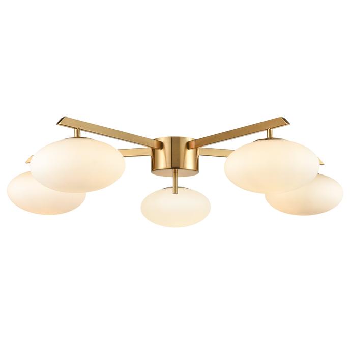 Brushed Brass/White