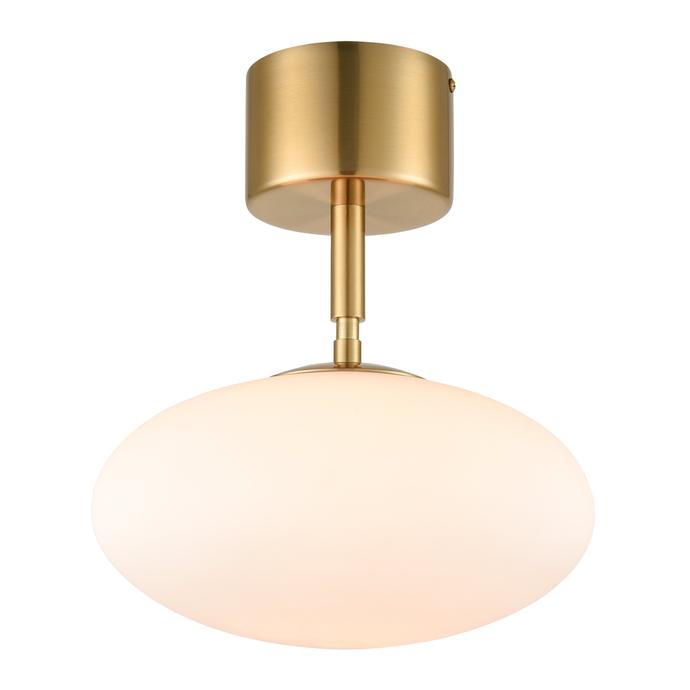 Brushed Brass/White