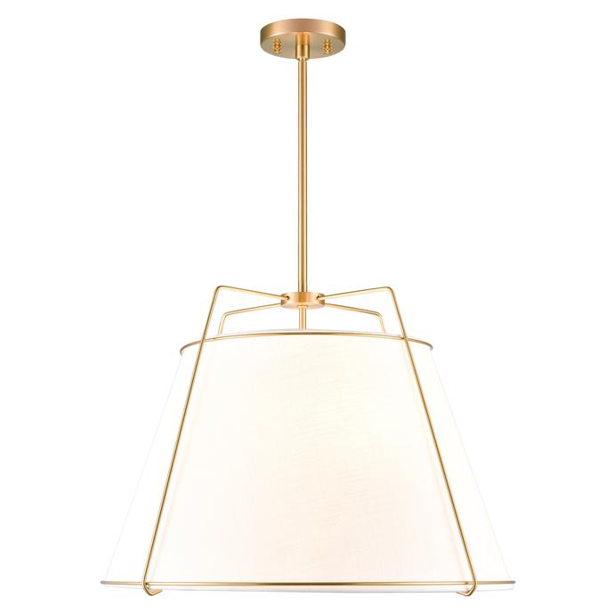 Antique Brass/White