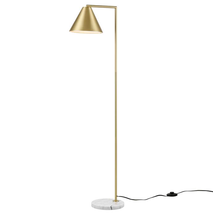 Brushed Brass/White