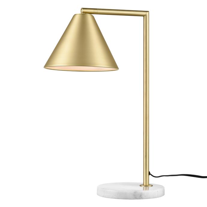 Brushed Brass/White
