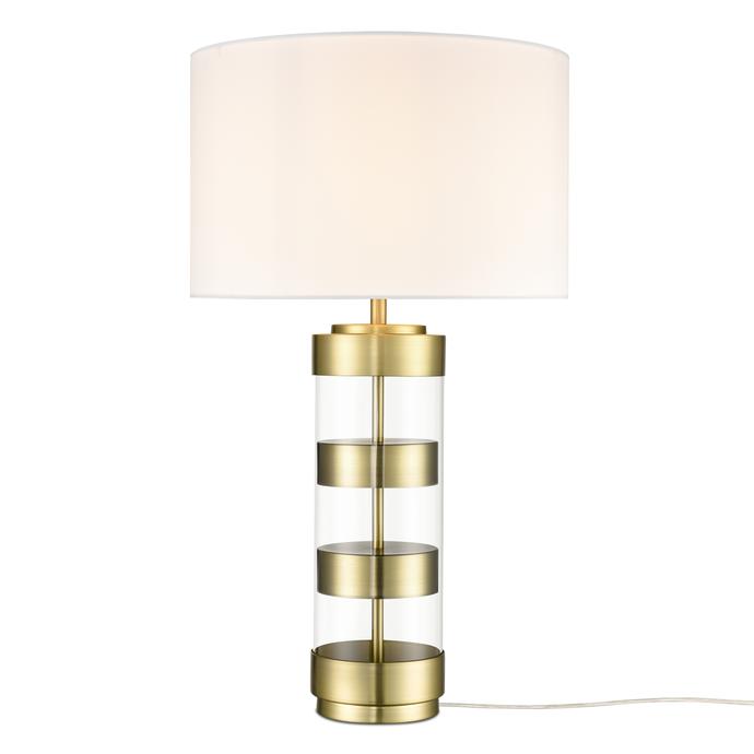 Brushed Brass/White