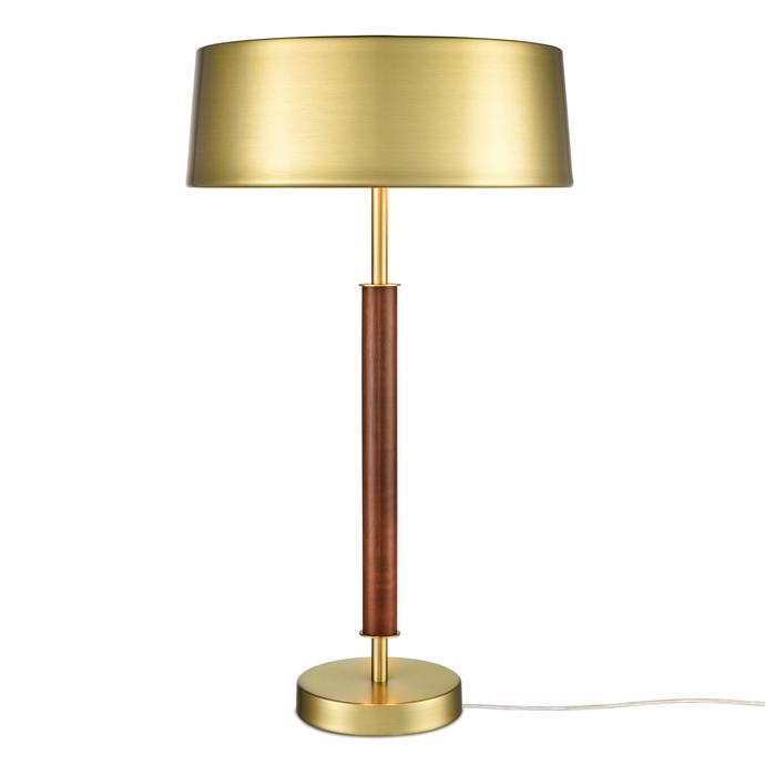 Brushed Brass/Walnut