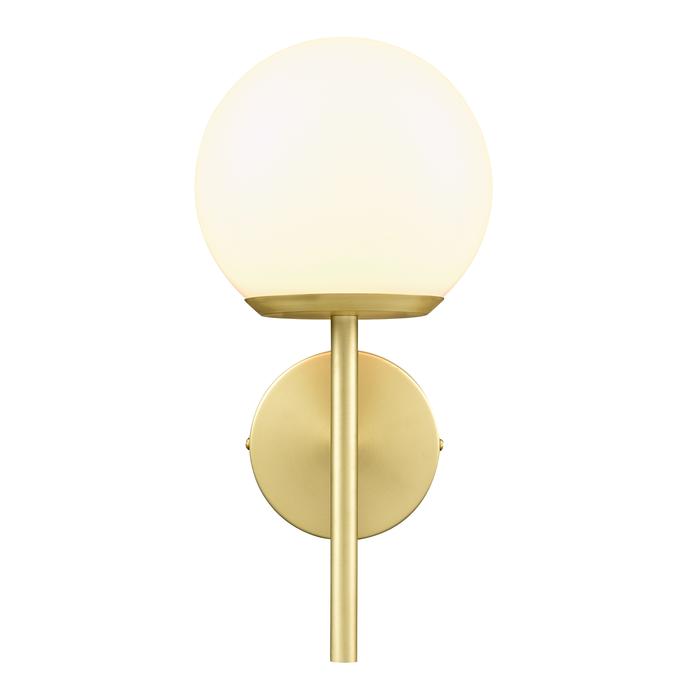 Brushed Brass/White
