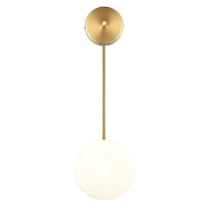 Brushed Brass/White